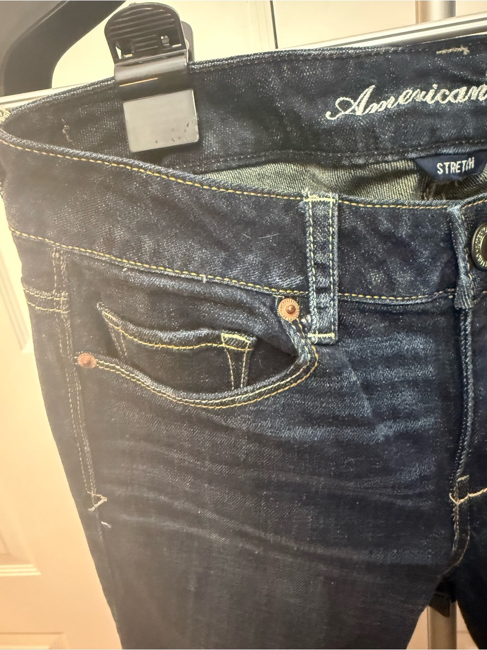 American Eagle Outfitters Dark Indigo Bootcut Jeans - Picture 4 of 8